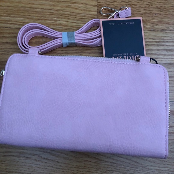 Brand new pink leather cross bag - Picture 2 of 3